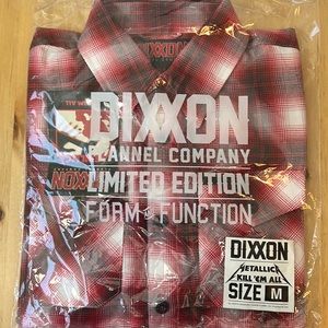 Dixxon Metallica long sleeve flannel shirt size M